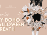 DIY Boho Halloween στεφάνι
